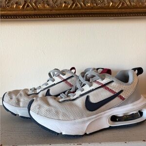 Nike Kids Sneakers in Gray and Navy with Red Accents